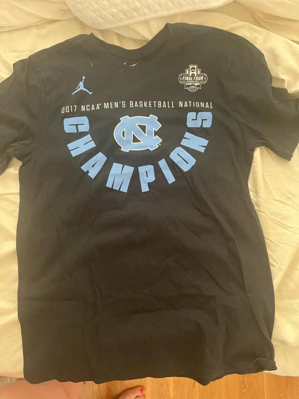 Nike Navy North Carolina Tar Heels 2017 Champions Short Sleeve Tee